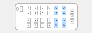 中型バス　座席表