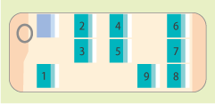 ジャンボタクシー　車内