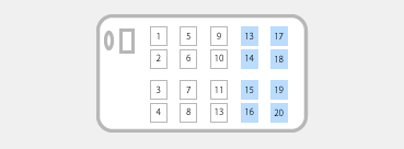 小型バス　座席表